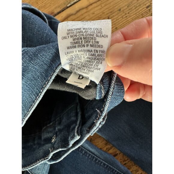 Jaclyn Smith Womens Bootcut Jeans 6 wide leg cotton high rise‎ button zipper - Picture 6 of 7